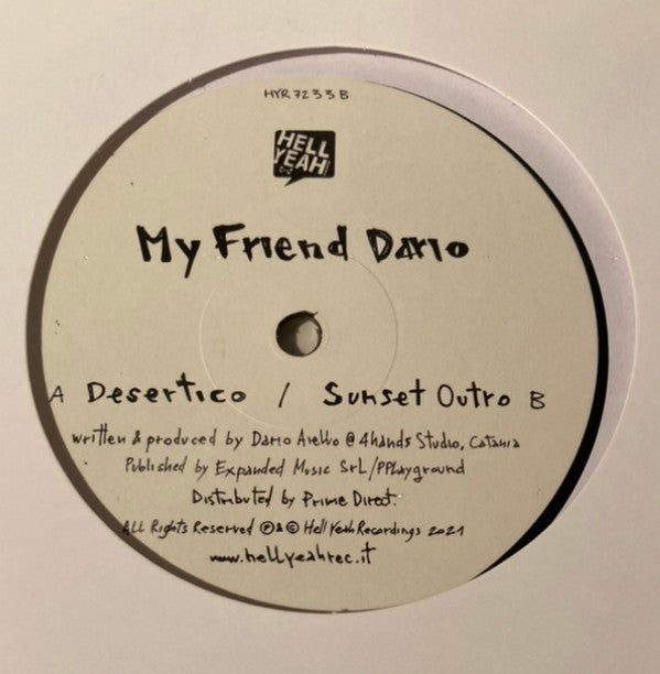 My Friend Dario : Desertico / Sunset Outro (12")