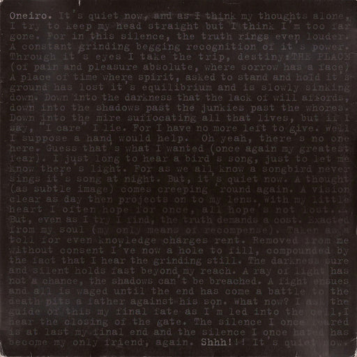 Oneiro : Shhh! (12")