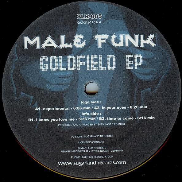 Male Funk : Goldfield EP (12", EP)