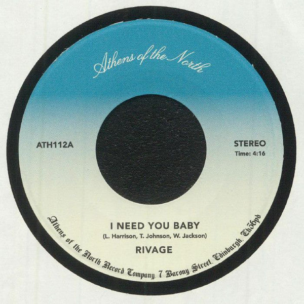 Rivage (3) : I Need You Baby / Answer (7")