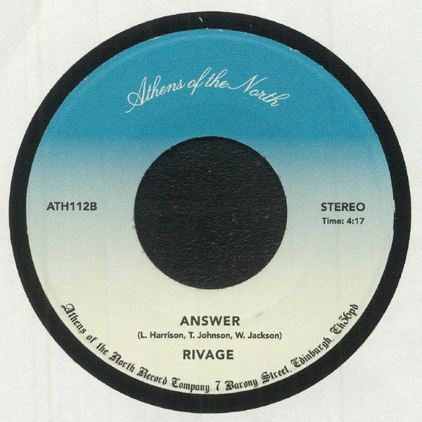 Rivage (3) : I Need You Baby / Answer (7")