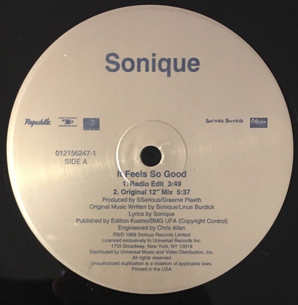 Sonique : It Feels So Good (12")