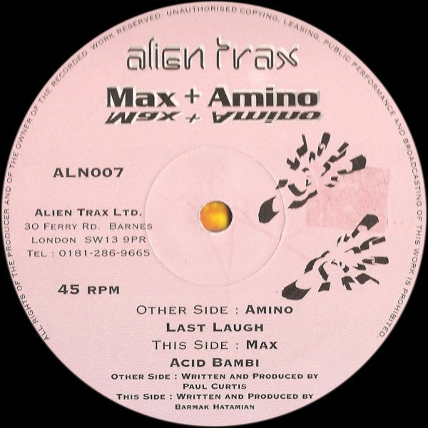 Max + Amino* : Last Laugh / Acid Bambi (12")