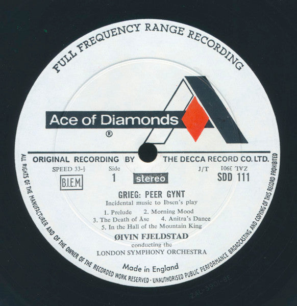 Grieg*, Fjeldstad*, London Symphony Orchestra : Peer Gynt Music (LP, RE)