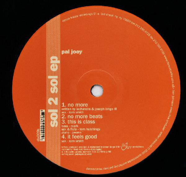 Pal Joey : Sol 2 Sol EP (12", EP)