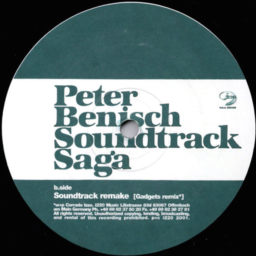 Peter Benisch : Soundtrack Saga (Remixes Part Two) (12")