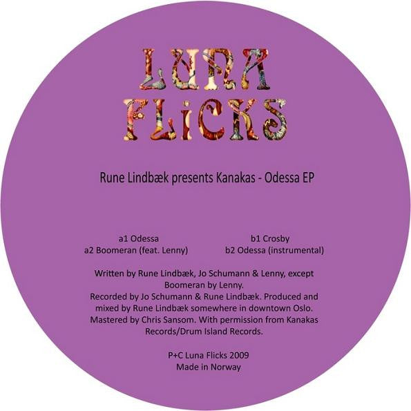 Rune Lindbæk Presents Kanakas : Odessa EP (12", EP)