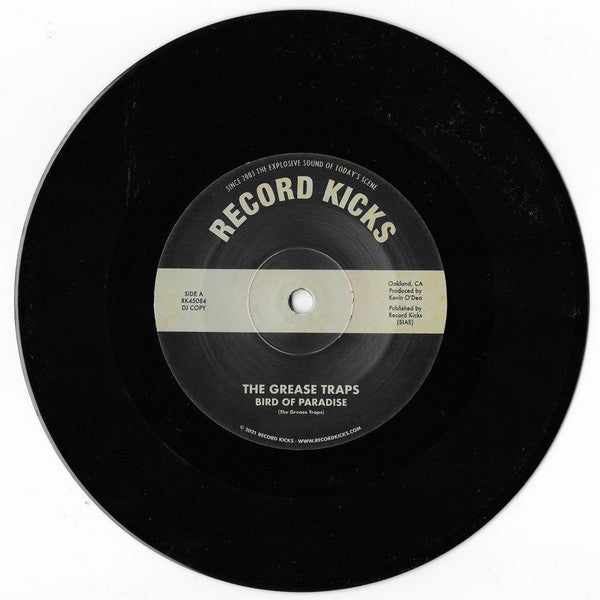 The Grease Traps : Bird Of Paradise / More And More (And More) (7", Single, Ltd, Promo)