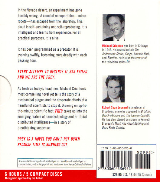 Robert Sean Leonard : Prey (5xCD)