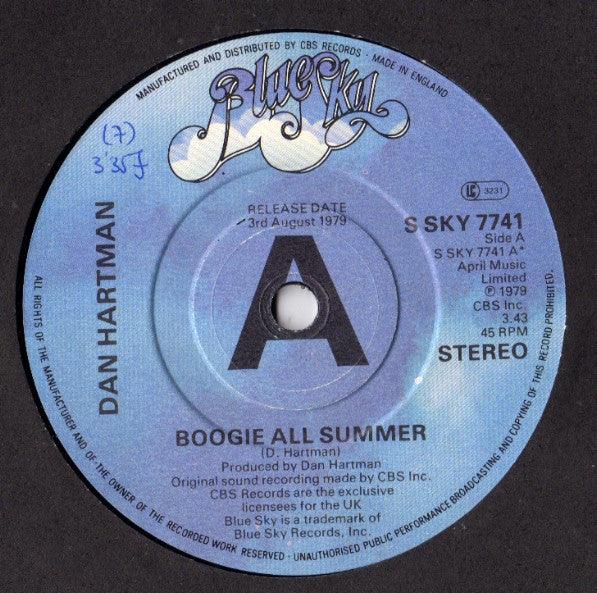 Dan Hartman : Boogie All Summer (7", Promo)