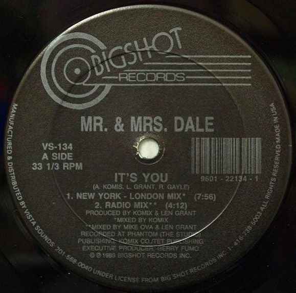 Mr. & Mrs. Dale : It's You (12")