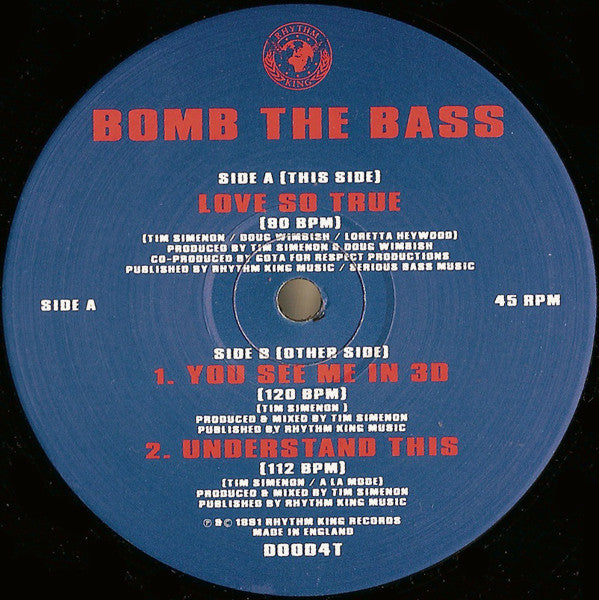 Bomb The Bass : Love So True (12", Single)