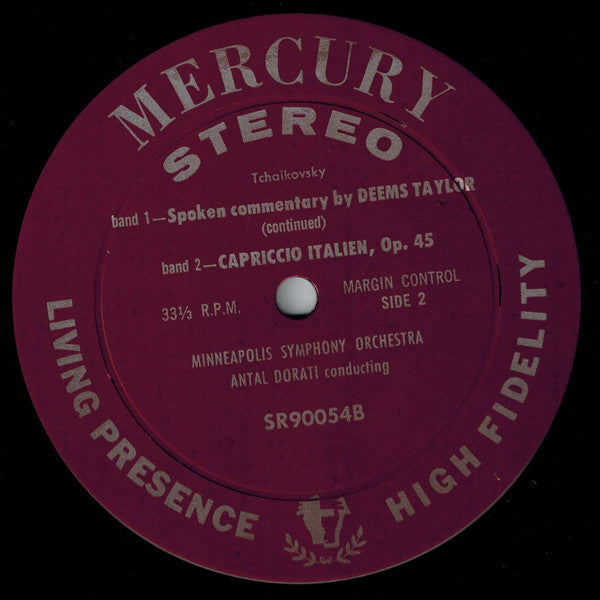 Tchaikovsky*, Antal Dorati, Minneapolis Symphony Orchestra, University Of Minnesota Brass Band, Deems Taylor : 1812 Festival Overture, Op. 49 / Capriccio Italien (LP, Album)