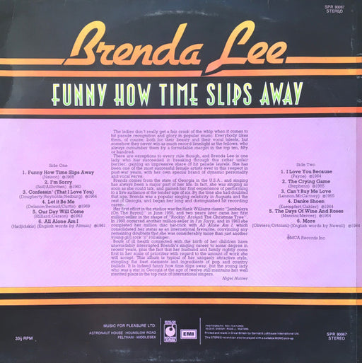 Brenda Lee : Funny How Time Slips Away (LP, Comp)