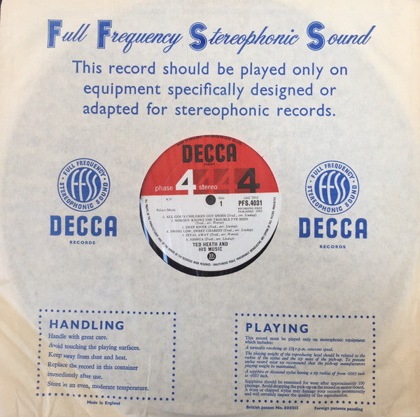 Ted Heath And His Music : Big Band Spirituals (LP, Album)