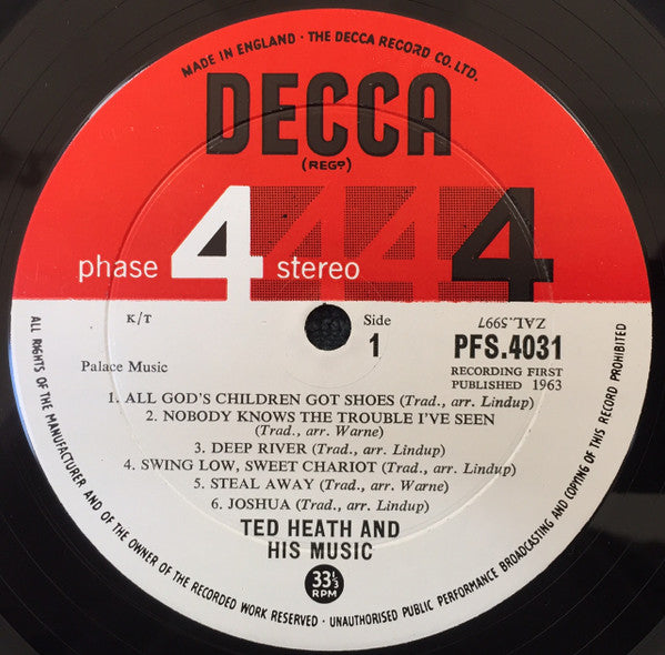 Ted Heath And His Music : Big Band Spirituals (LP, Album)