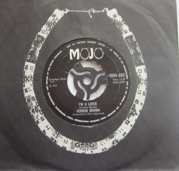 Vernon Brown (3) : I'm A Lover / Of Your Life (7")