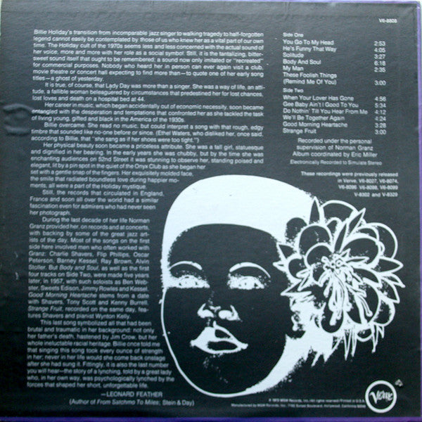 Billie Holiday : The Best Of Billie Holiday (LP, Comp)