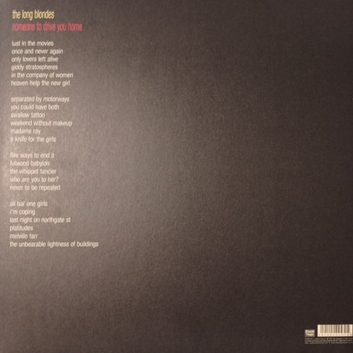 The Long Blondes : Someone To Drive You Home (LP, Album, RE, RM, Red + LP, Comp, Yel + Ltd, Ann)