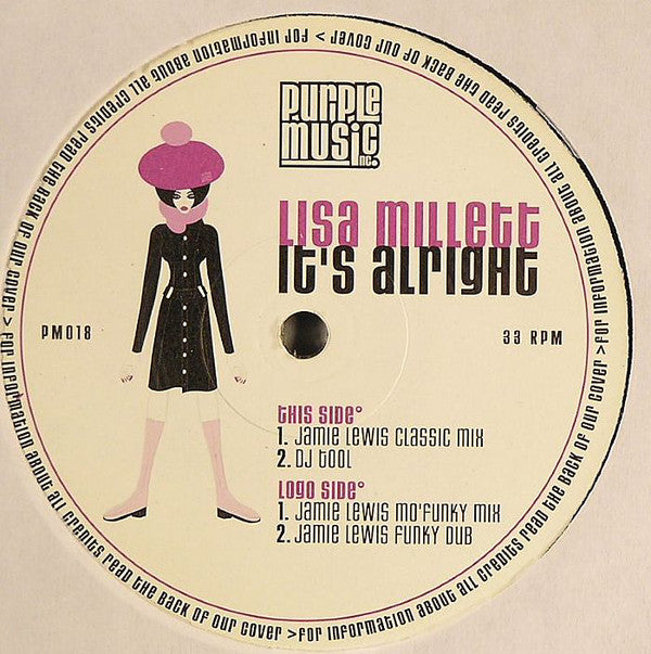 Lisa Millett : It's Alright (12")
