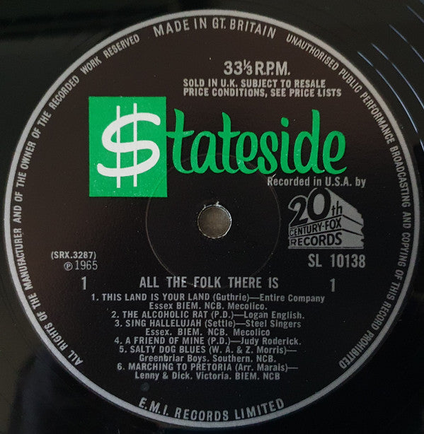 Various : All The Folk There Is (LP)