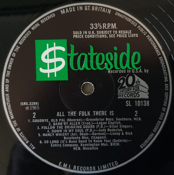 Various : All The Folk There Is (LP)