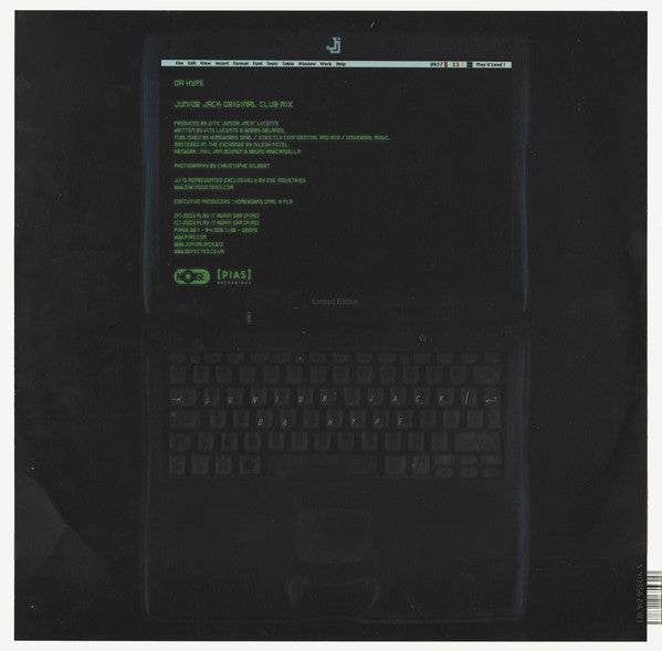 Junior Jack : Da Hype (12", S/Sided, Ltd)