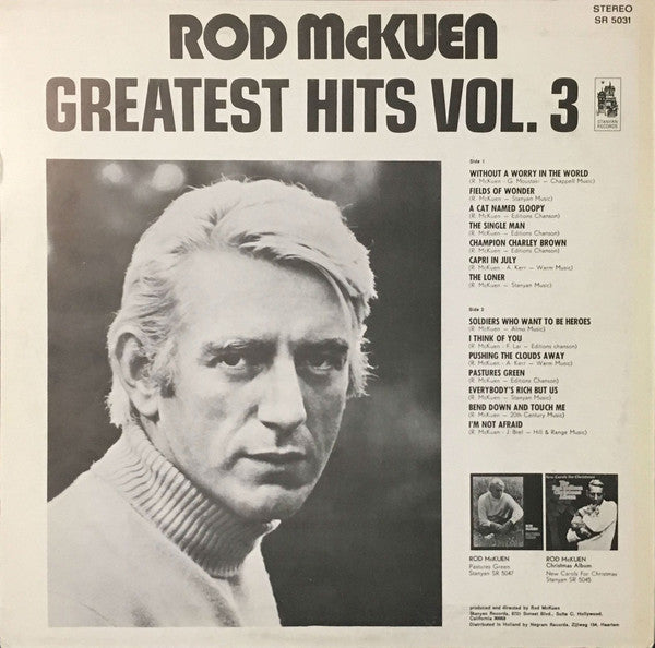 Rod McKuen : Greatest Hits Vol. 3 (LP, Comp)