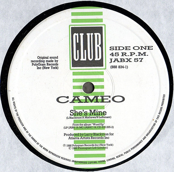 Cameo : She's Mine (12")