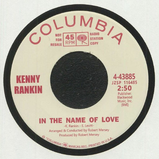 Kenny Rankin : In The Name Of Love (7", RE)