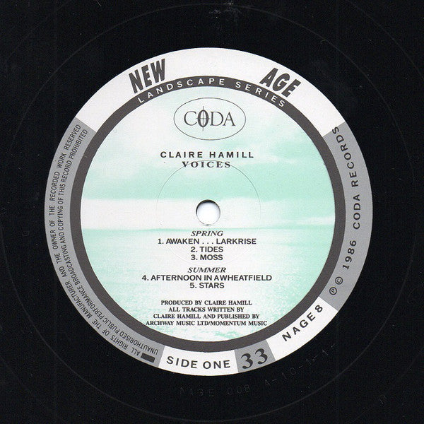 Claire Hamill : Voices (LP, Album)