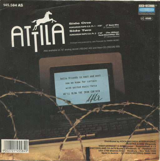 Attila (11) : Hungarian Raps O.D. (7", Single)