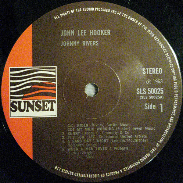 Johnny Rivers : John Lee Hooker (LP, Album)