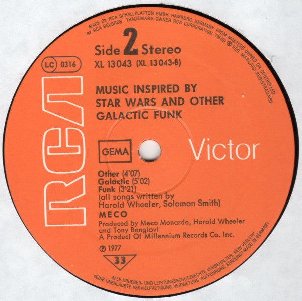 Meco* : Music Inspired By 'Star Wars' And Other Galactic Funk (LP, Album)