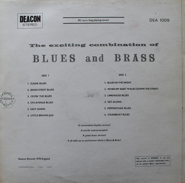 Unknown Artist : The Exciting Combination Of Blues And Brass (LP)