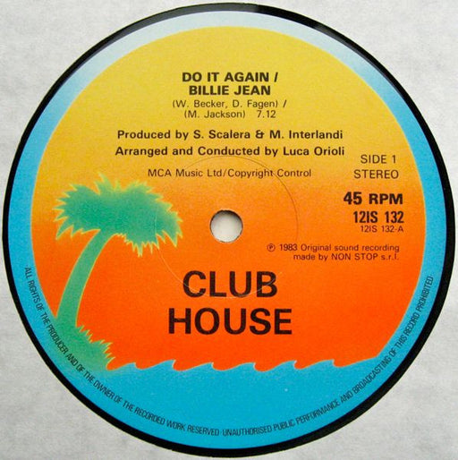 Club House : Do It Again / Billie Jean (12", Single)