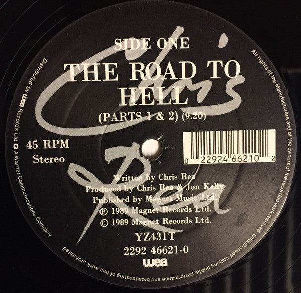 Chris Rea : The Road To Hell / Josephine (12", Single, Dam)