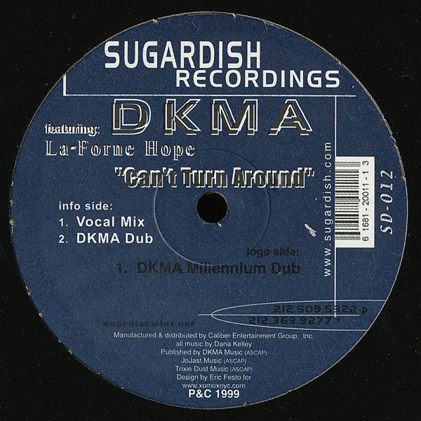 DKMA : Can't Turn Around (12")
