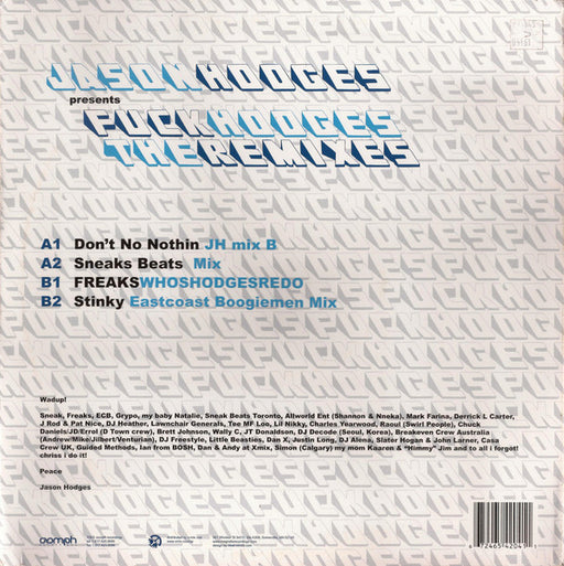 Jason Hodges : Fuck Hodges (The Remixes) (12")