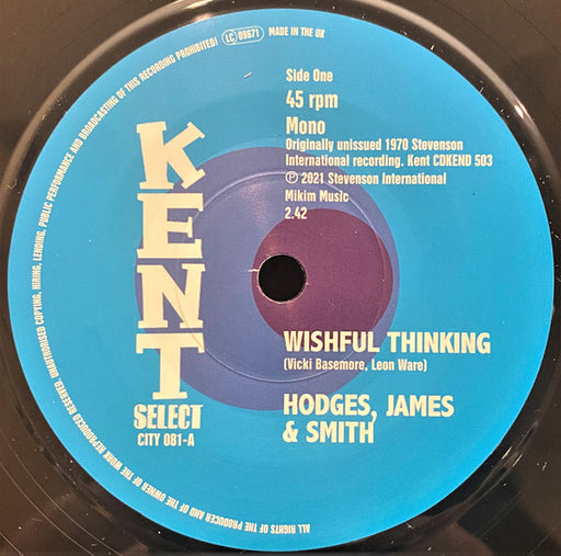 Hodges, James And Smith / Kim Weston : Wishful Thinking / It Takes A Lotta Teardrops (7", Mono)