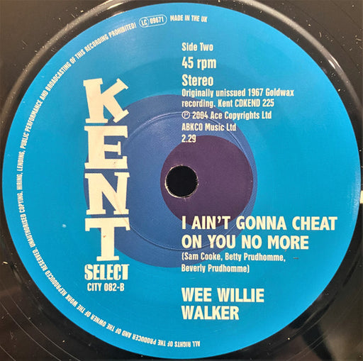 Willie Walker : I Don't Want To Take A Chance (7", Mono)