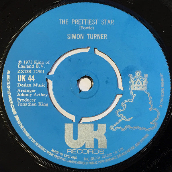 Simon Turner* : The Prettiest Star (7")