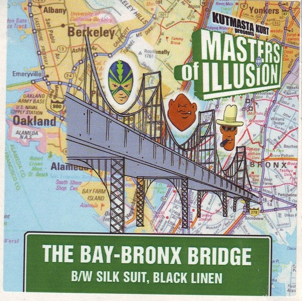 Kutmasta Kurt* Presents Masters Of Illusion : The Bay-Bronx Bridge / Silk Suit, Black Linen (12")