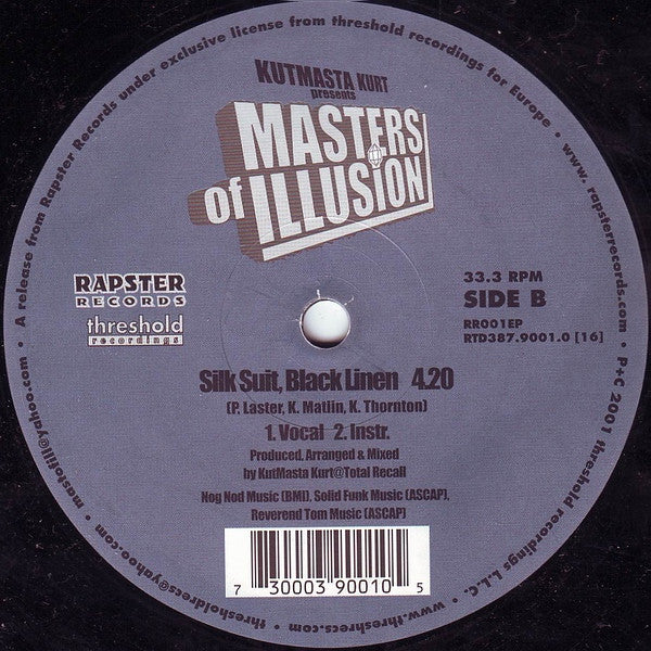 Kutmasta Kurt* Presents Masters Of Illusion : The Bay-Bronx Bridge / Silk Suit, Black Linen (12")