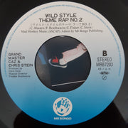 Grand Master Caz* & Chris Stein : Wild Style Theme Rap No.1 (7", Single, RE)