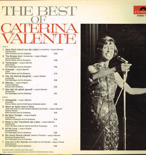 Caterina Valente : The Best Of Caterina Valente (LP, Comp)