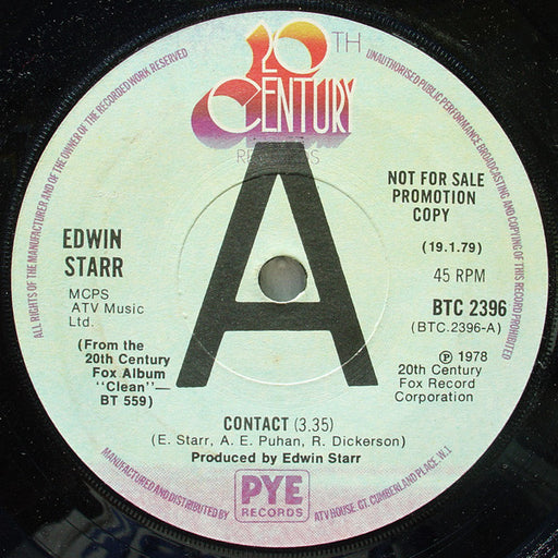 Edwin Starr : Contact / Don't Waste Your Time (7", Promo)