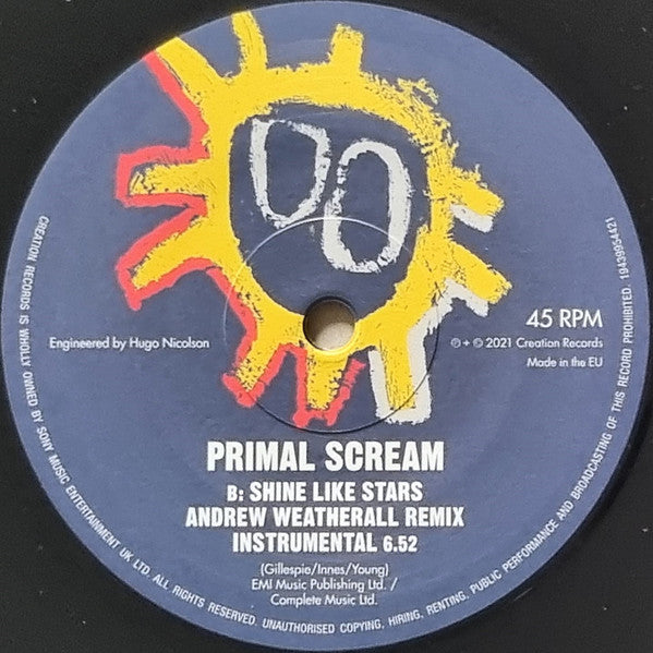 Primal Scream : Shine Like Stars (Andrew Weatherall Remix) (12", Maxi, RSD, RE, 180)