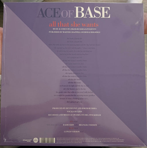 Ace Of Base : All That She Wants (12", RSD, Single, Pic)