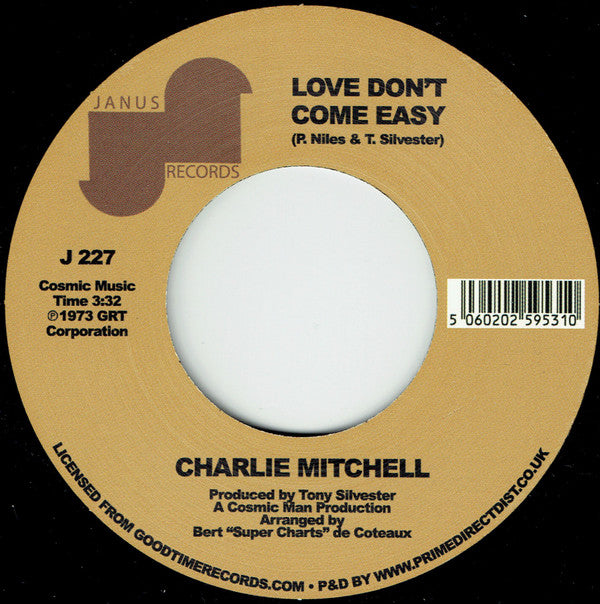 Charlie Mitchell : After Hours / Love Don't Come Easy (7", RSD, RE)